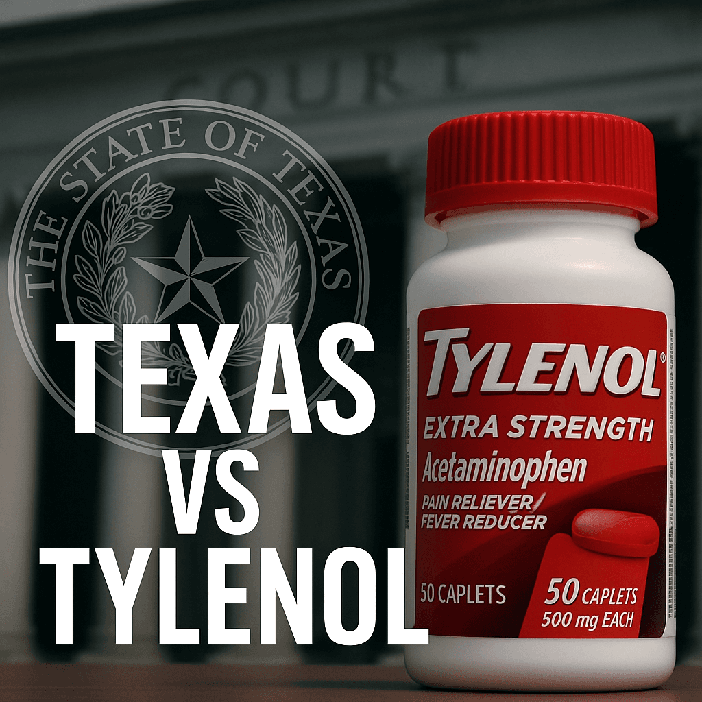 Featured image for Texas Attorney General Sues Tylenol Makers Over Autism Claims