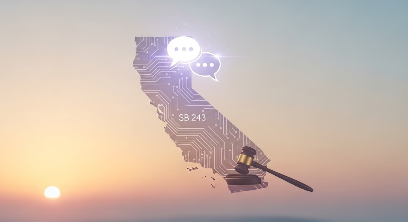 Featured image for California’s SB 243: Ground-breaking law for “companion” AI chatbots